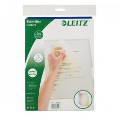 Leitz Premium Folder Glass clear 0.15 mm Polypropylene A4 Assorted Pack of 5