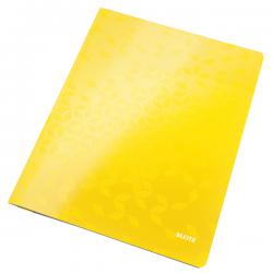 Leitz WOW Card Flat File laminated card A4 Yellow Pack of 10