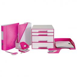 Leitz WOW Letter Tray A4 Metallic Pink Pack of 5