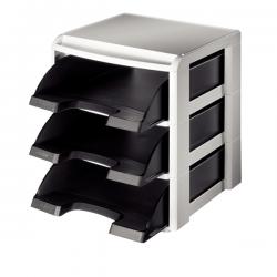 Leitz Plus Letter Tray Rack Black