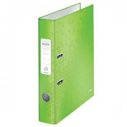 Leitz 180 degree WOW Laminated Lever Arch File 50 mm A4 Green Pack of 10