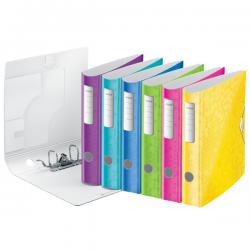 Leitz 180 degree Active WOW Lever Arch File A4 50mm Assorted Pack of 5