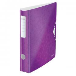 Leitz 180 degree Active WOW Lever Arch File A4 50mm Purple Pack of 5