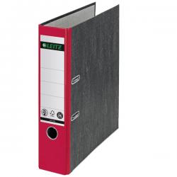 Leitz 180 degree Lever Arch File Classic Marbled A4 80 mm Red Pack of 10