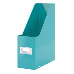 Leitz WOW Click & Store Magazine File With label holder and thumbhole Ice Blue