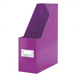 Leitz WOW Click & Store Magazine File With label holder and thumbhole Purple