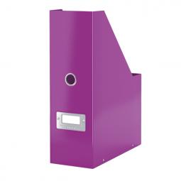 Leitz WOW Click & Store Magazine File With label holder and thumbhole Purple