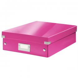 Leitz WOW Click & Store Medium Organiser Box Pink