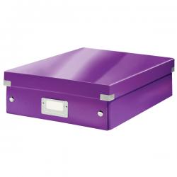 Leitz WOW Click & Store Medium Organiser Box Purple