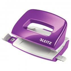 Leitz NeXXt WOW Metal Mini Hole Punch Purple