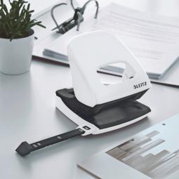 Leitz NeXXt WOW Metal Office Hole Punch Pearl White