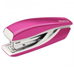 Leitz NeXXt WOW Mini Stapler 10Sheet Pink Metallic