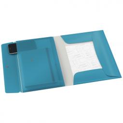 Leitz Cosy Mobile 3-Flap Folder with Pocket A4 Calm Blue Pack of 10