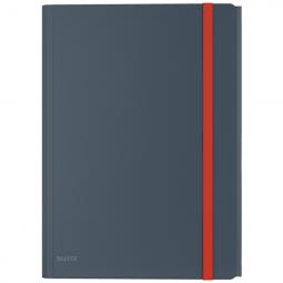 Leitz Cosy Mobile 3-Flap Folder with Pocket A4 Velvet Grey Pack of 10