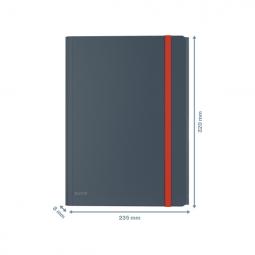 Leitz Cosy Mobile 3-Flap Folder with Pocket A4 Velvet Grey Pack of 10