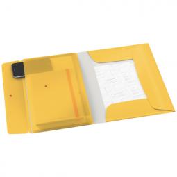 Leitz Cosy Mobile 3-Flap Folder with Pocket A4 Warm Yellow Pack of 10