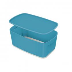 Leitz MyBox Cosy Small with lid Storage Box 5 litre Calm Blue