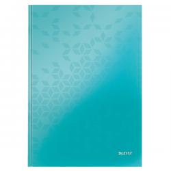 Leitz WOW Notebook A4 ruled with hardcover 80 sheets Ice Blue Pack of 6