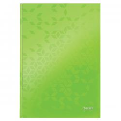 Leitz Notebook A4 ruled with hardcover 80 sheets Green Pack of 6