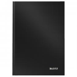 Leitz Solid Notebook A5 ruled with hardcover Casebound Black Pack of 6