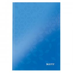 Leitz WOW Notebook A5 ruled with hardcover 80 sheets Blue Pack of 6