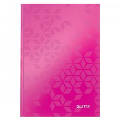 Leitz WOW Notebook A5 ruled with hardcover 80 sheets Pink Pack of 6