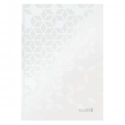 Leitz WOW Notebook A5 ruled with hardcover 80 sheets Pearl White Pack of 6