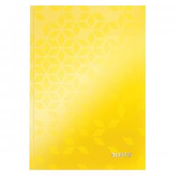 Leitz Notebook A5 ruled with hardcover 80 sheets Yellow Pack of 6