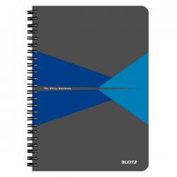 Leitz Office Notebook A5 ruled wirebound Polypropylene cover Blue Pack of 5