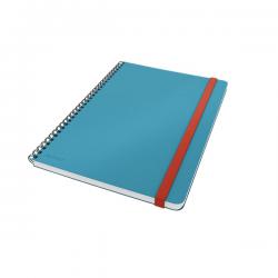 Leitz Cosy Notebook Soft Touch Ruled Wirebound Calm Blue