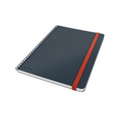 Leitz Cosy Notebook Soft Touch Ruled Wirebound Velvet Grey