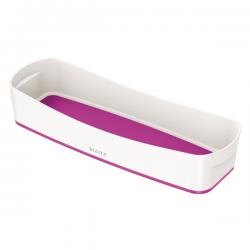 Leitz MyBox WOW Organiser Tray Long Storage White/purple Pack of 4