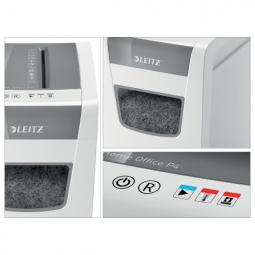 Leitz IQ Slim Home Office Paper Shredder 10 sheets 23 Litre bin P4 cross cut White