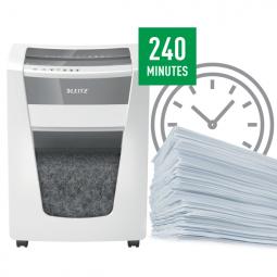 Leitz IQ Office Pro Paper Shredder 20 sheets 30 Litre bin P4 cross cut White