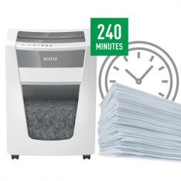 Leitz IQ Office Pro P6+ Super Micro Cut Paper Shredder White