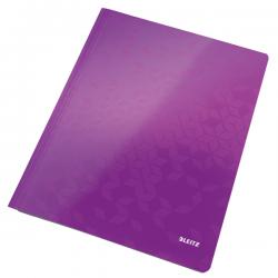 Leitz WOW A4 Flat File Purple Pack of 10