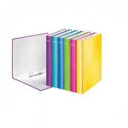 Leitz WOW Ringbinder A4+ Laminated 2 D-Ring 25mm Assorted Pack of 10