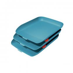 Leitz Cosy Letter Tray Set of 3 A4 Calm Blue