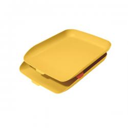 Leitz Cosy Letter Tray Set of 2 A4 Warm Yellow