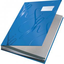 Leitz Design Signature Book with 18 Card Dividers A4 Blue