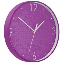 Leitz WOW Silent Wall Clock Purple