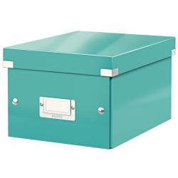 Leitz WOW Click & Store Small Storage Box With label holder Ice Blue