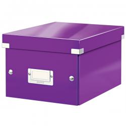 Leitz WOW Click & Store Small Storage Box With label holder Purple