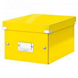 Leitz WOW Click & Store Small Storage Box With label holder Yellow