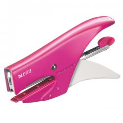 Leitz WOW Stapling Pliers Back Loader 15 sheet capacity Pink