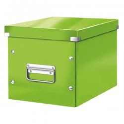 Leitz WOW Click & Store Cube Medium Storage Box Green Single