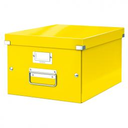 Leitz WOW Click & Store Medium Storage Box With metal handles Yellow