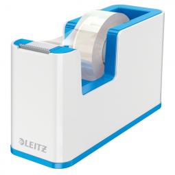 Leitz WOW Tape Dispenser Heavy Base Tape Included White/Metallic Blue