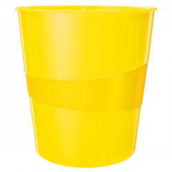 Leitz WOW Waste Bin 15 litre capacity Yellow