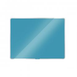 Leitz Cosy Magnetic Glass Whiteboard 600x400mm Calm Blue